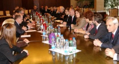 4 March 2013 The members of the Parliamentary Friendship Group with Russia at the meeting at the Russian Embassy 